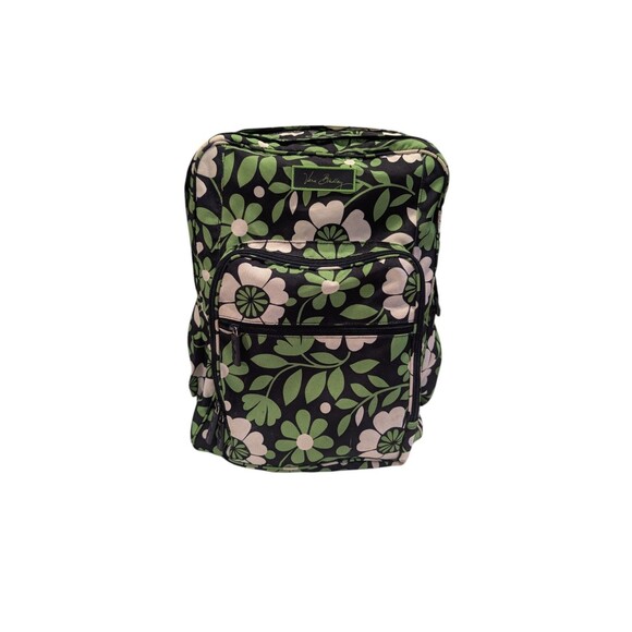 Vera Bradley Green Pink Floral Lucky You Campus Backpack main image 2